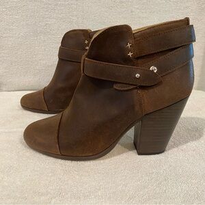 Rag & Bone Brown Ankle Boots with Western Flair